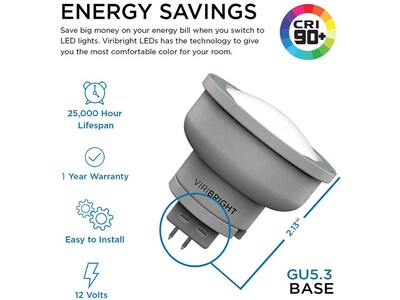 Viribright 4.2-Watt Soft White LED Floodlight Bulb, 6/Pack (752147-6)