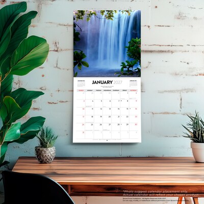 2027 BrownTrout Majestic New Zealand 12" x 12" Monthly Wall Calendar (9347301107283)