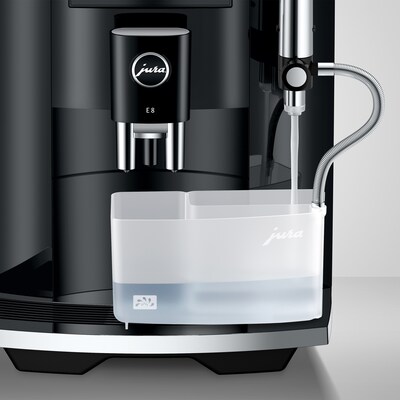 JURA E8 2-Cups Coffee & Espresso Machine Combination, Piano Black (15648)