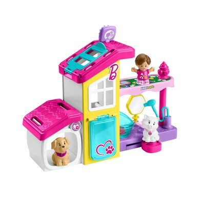 Fisher-Price Little People Barbie Play and Care Pet Spa Playset, 2/Pack (HJW76)