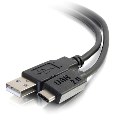 C2G 12 ft. USB 2.0 USB-C to USB-A Cable, Black (28873)