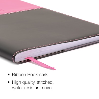 2027 Excello Brands 8 x 10 Weekly & Monthly Standard Planner, Paperboard Cover, Pink/Black (PKT-CY27-810-PK)