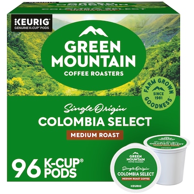 Green Mountain Colombia Select Coffee Keurig® K-Cup® Pods, Medium Roast, 96/Carton (6003)