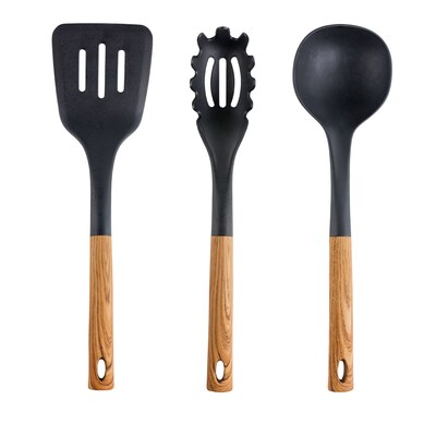 MegaChef Cooking Utensil Set, Black, 7 Piece (937114415M)