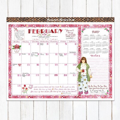 2027 TF Publishing Susan Branch 22 x 17 Monthly Desk or Wall Calendar, Multicolored (27-8212)