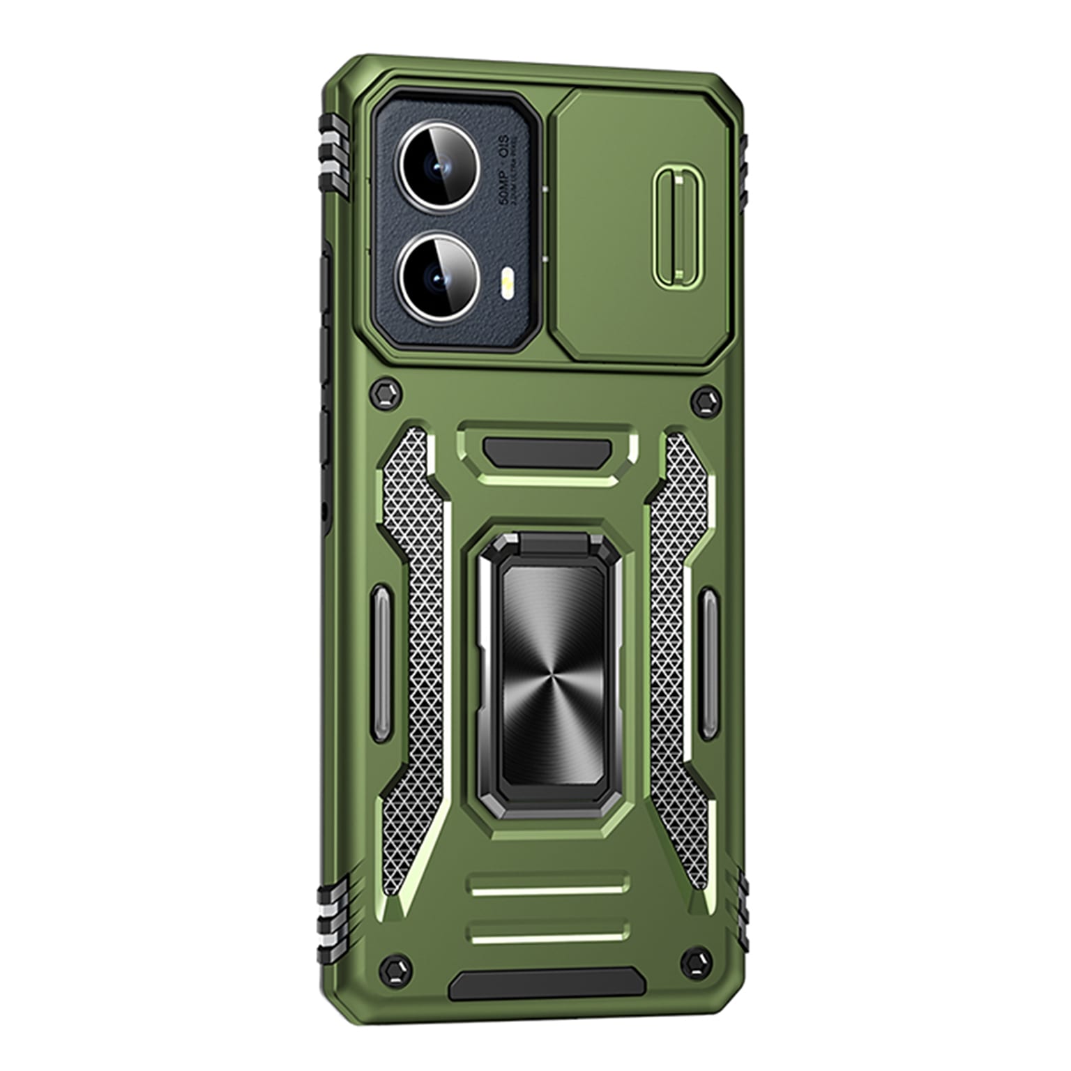 SaharaCase Raider Phone Case for Motorola Edge, Shock Absorbing, Cactus Green (CP00620)