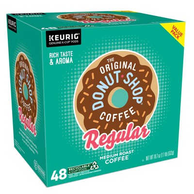 The Original Donut Shop Extra Bold Coffee Keurig® K-Cup® Pods, Medium Roast, 48/Box (81907/15154)