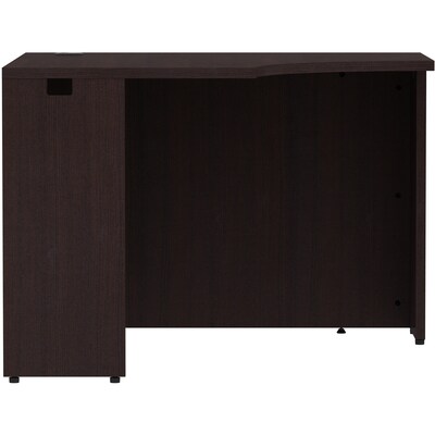 Lorell Essentials Series 42" W Corner Desk, Espresso (LLR18261)