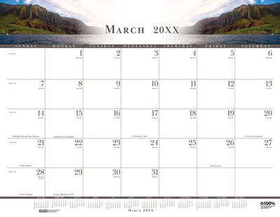 2027 House of Doolittle 22" x 17" Monthly Desk Pad Calendar (140-27)