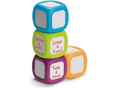 hand2mind Write-On/Wipe-Off Dice Set (64203)