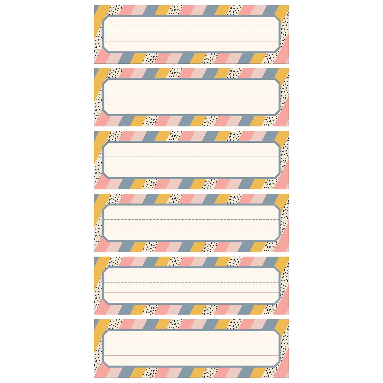 Carson Dellosa Education We Belong Nameplates, 9.5 x 2.8, 36/Pack, 6 Packs/Bundle (CD-122155-6)