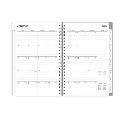 2026 Blue Sky Ru Du Flore 5" x 8"  Weekly & Monthly Planner, Plastic Cover, Multicolored (101603-26)