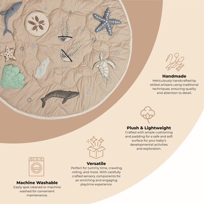 Crane Baby Cove Ocean Adventure Activity Playmat (BC-160PM-2)