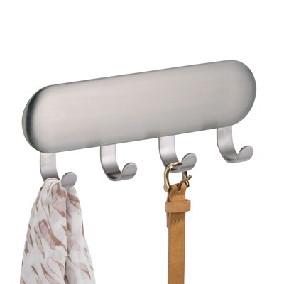 iDESIGN Hooks, Brushed Nickel, Stainless Steel, 4/Pack (28138M4)