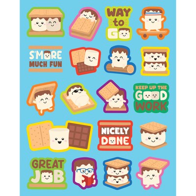 Teacher Created Resources Smores Smelly Stickers, Multicolored, 114/Pack, 6/Packs/Bundle (TCR9451-6)