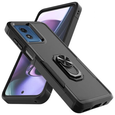 SaharaCase Raider Series Rugged Case for Motorola Moto G Play, Shock Absorbing, Scorpion Black (CP00559)