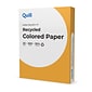 Quill Brand® 30% Recycled Colored Multipurpose Paper, 20 lbs., 8.5" x 11", Goldenrod, 500 Sheets/Ream