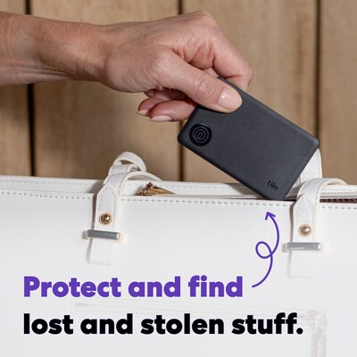 Life360 Tile Slim Bluetooth Tracker, Black (RE-62011)