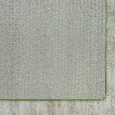 Joy Carpets Just Kidding Polyester 6' x 9' Machine Tufted Rug, Lime Green (623Q-09)