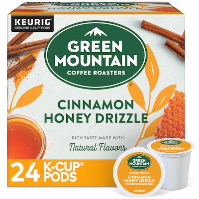 Green Mountain Cinnamon Honey Drizzle Coffee Keurig® K-Cup® Pods, Light Roast, 24/Box (5000378226)