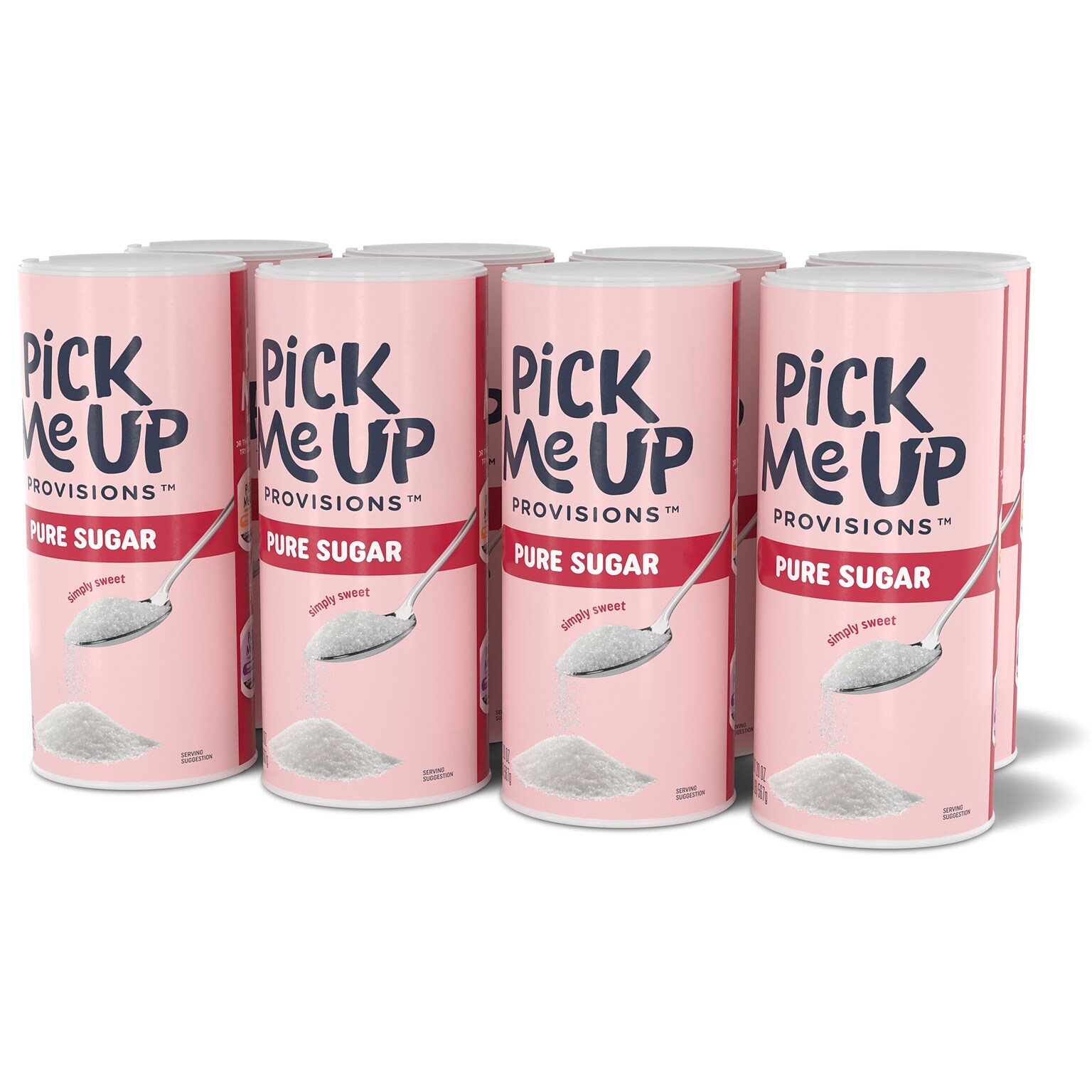 Pick Me Up Provisions™ Pure Sugar, 22 oz. Canister, 8/Pack (PM62430/90698)