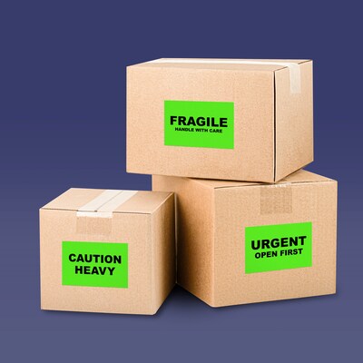 Avery Laser/Inkjet Multipurpose Rectangle Labels, 5.5" x 8.5", Neon Green, 160/Box (94229)