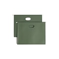 Smead Hanging File Folders, 3 1/2 Expansion, Letter Size, Standard Green, 10/Box (64220)