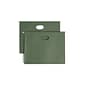 Smead Hanging File Folders, 3 1/2" Expansion, Letter Size, Standard Green, 10/Box (64220)