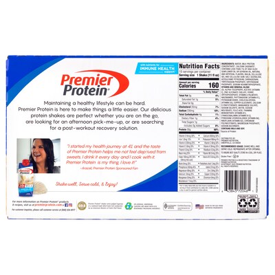 Premier Protein Vanilla Protein Shake, 11 oz., 15/Pack (220-02614)