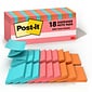 Post-it Pop Up Sticky Notes, 3 x 3 in., 18 Pads, 100 Sheets/Pad, The Original Post-it Note, Poptimistic Collection