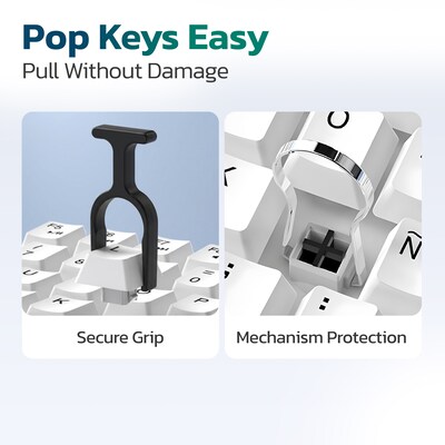 Purely D78 All-in-One Ergonomic Keyboard Wrist Rest with Cleaning Kit, Black (PCKOD78)