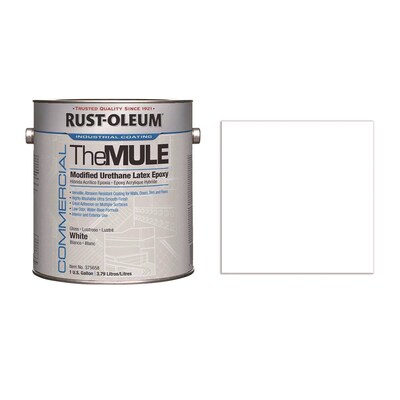 Rust-Oleum Commercial The MULE, Interior/Exterior, Gloss Glass White, 1 gal Bucket, 2/Carton (RST375