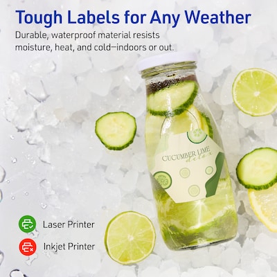 Avery Hexagon Laser Multipurpose Labels, 2-1/2" x 2-57/64", White, 60/Pack (19479399168)