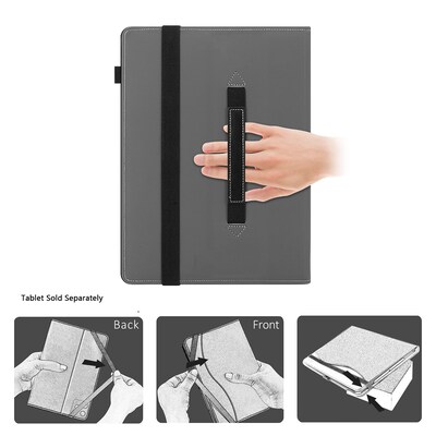 SaharaCase Indy 12" Hand Strap Folio Case for Microsoft Surface Pro, Scorpion Black (TB00480)