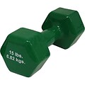 Cando® Vinyl Coated Cast Iron Dumbbell; 15 lb., Individual