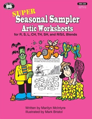 Super Duper® Super Seasonal Sampler Artic Worksheets Book
