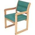 Dakota Wave by Wooden Mallet Deluxe Fabric Collection; Sled Base Chair with Arms