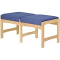 Dakota Wave by Wooden Mallet Deluxe Fabric Collection; Double Bench