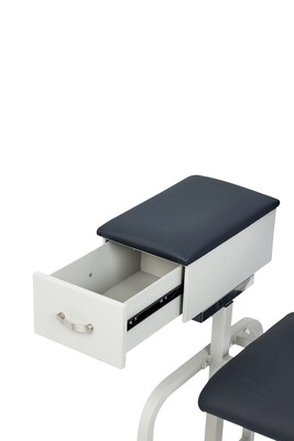 Viva Comfort Adjustable Bariatric Phlebotomy Blood Drawing Chair, 500 lbs. Capacity, Black (ADI997-01D-BLK-MK)