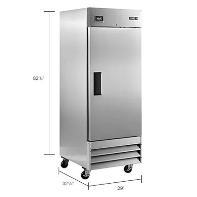 Global Industrial Nexel Reach-In Refrigerator, 1 Solid Door, 23 Cu. Ft. (243007)