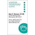 Medical Arts Press® Veterinary Color Choice Business Cards; Paw