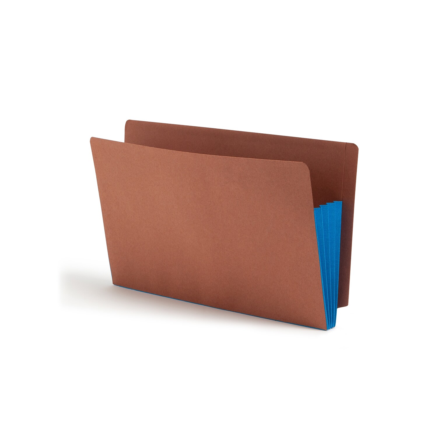 Smead Recycled Reinforced File Pocket, 3 Expansion, Legal Size, Blue, 10/Box (74679)