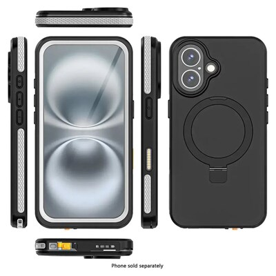 SaharaCase Oasis MagSafe Rugged Case for iPhone 16 Plus, Shock Absorbing, Scorpion Black (CP00666)