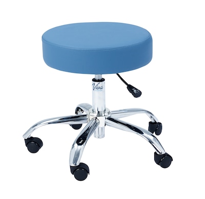 Viva Comfort Armless Vinyl Medical and Lab Stool, Blue (ADI910-01-BLU-MK)