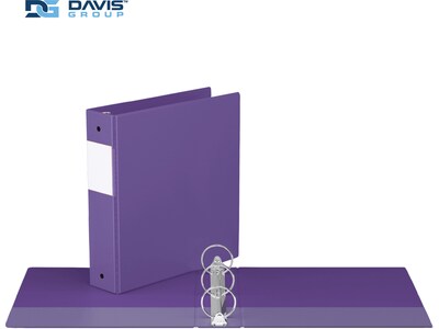 Davis Group Premium Economy 2" 3-Ring Non-View Binders, Purple, 6/Pack (2313-69-06)