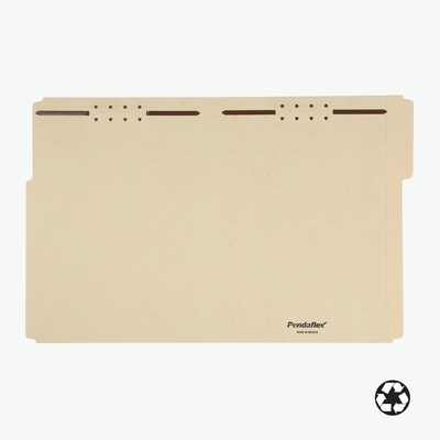 Pendaflex 100% Recycled Reinforced Classification Folder, 1-Dividers, 3/4" Expansion, Letter Size, Manila, 50/Box (24537R)