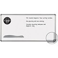 Magne-Rite Magnetic Dry-Erase Board; 96 x 48, White, Silver Frame