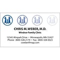 Medical Arts Press® Bright White Business Cards; Custom