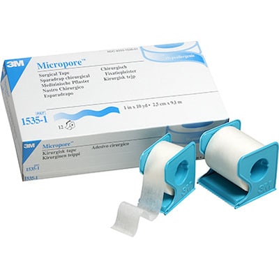3M™ Micropore™ Surgical Tapes; 2 x 10 yds, Dispenser Pack, 6 Rolls/Box