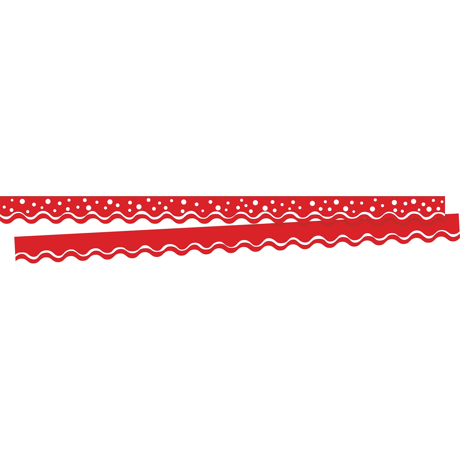 Barker Creek Double-Sided Scalloped Border, 36 x 2.25, Happy Cherry, 13/Pack (LL900)
